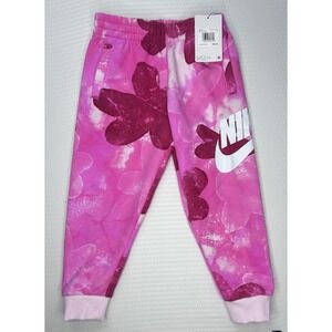 Nike Sci-Dye Club Joggers pink flowers size 5